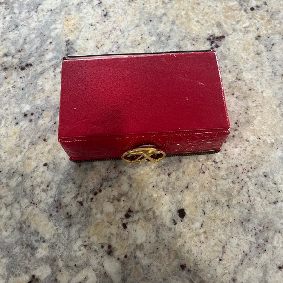 LV Fashion Monogram Jewelry Box with Red and Brown - Picture 4 of 5